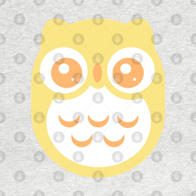 Yellow Cute baby Owl by ClaudiaRinaldi